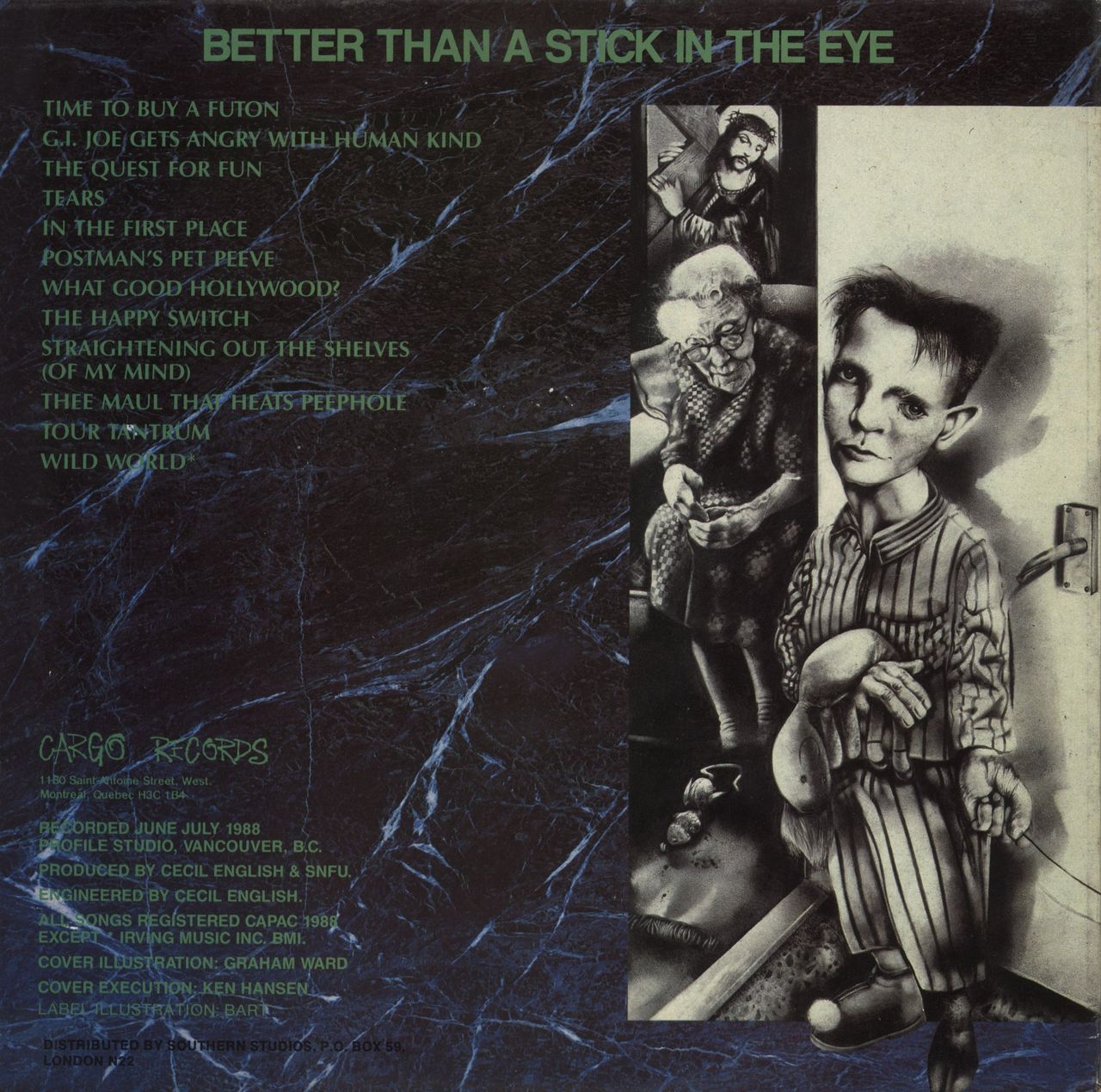 SNFU Better Than A Stick In The Eye Canadian Vinyl LP