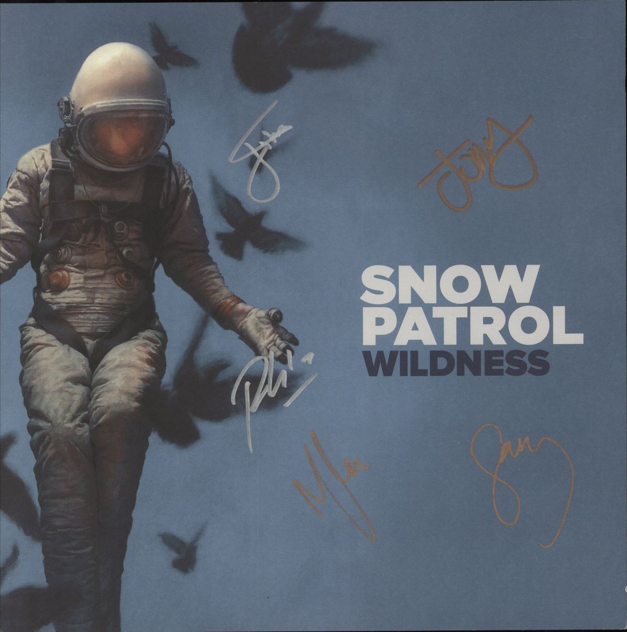 Snow Patrol Wildness - Blue & White Vinyl - Sealed + Signed Print UK 2-LP vinyl set