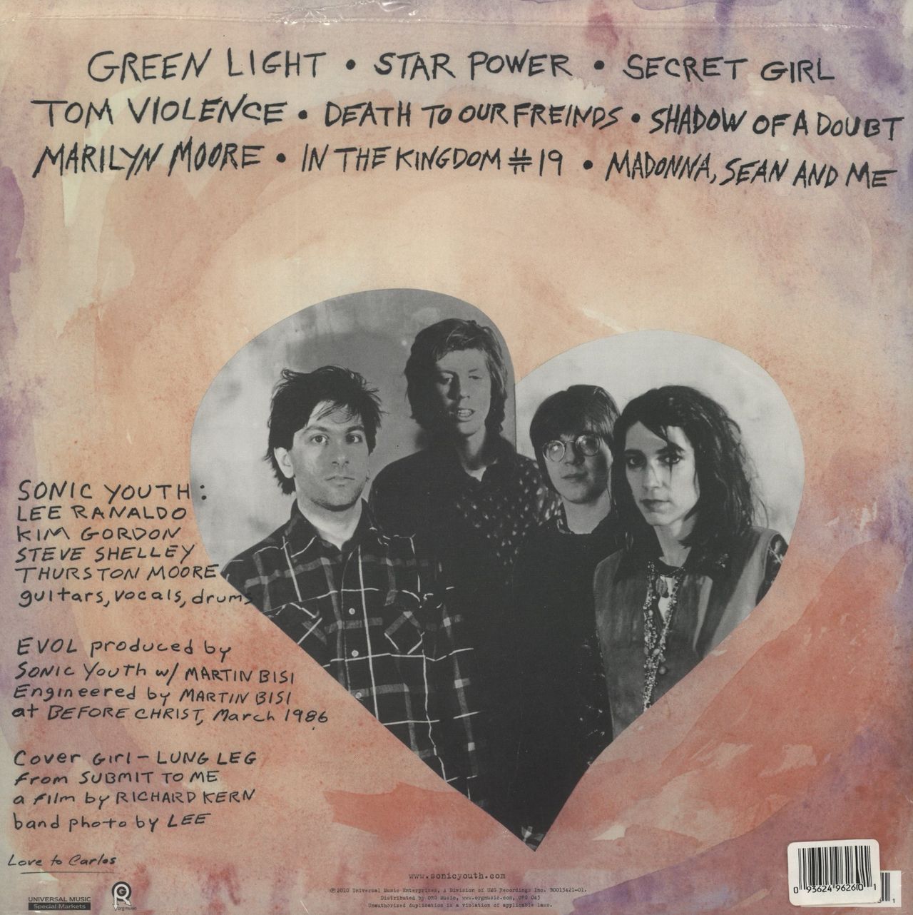 Sonic Youth EVOL - RSD 2010 US Vinyl LP