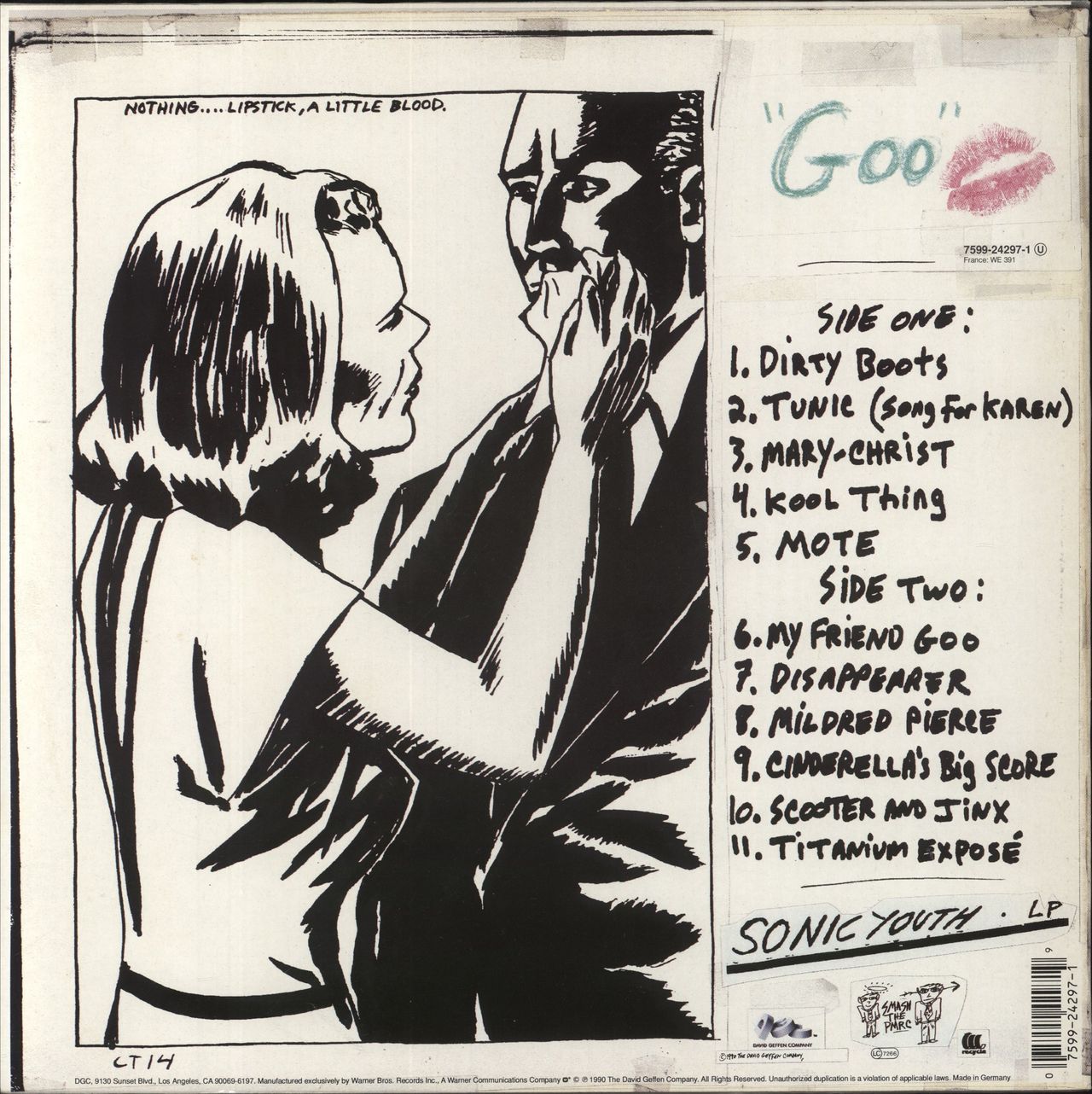 Sonic Youth Goo - 1st - EX German Vinyl LP