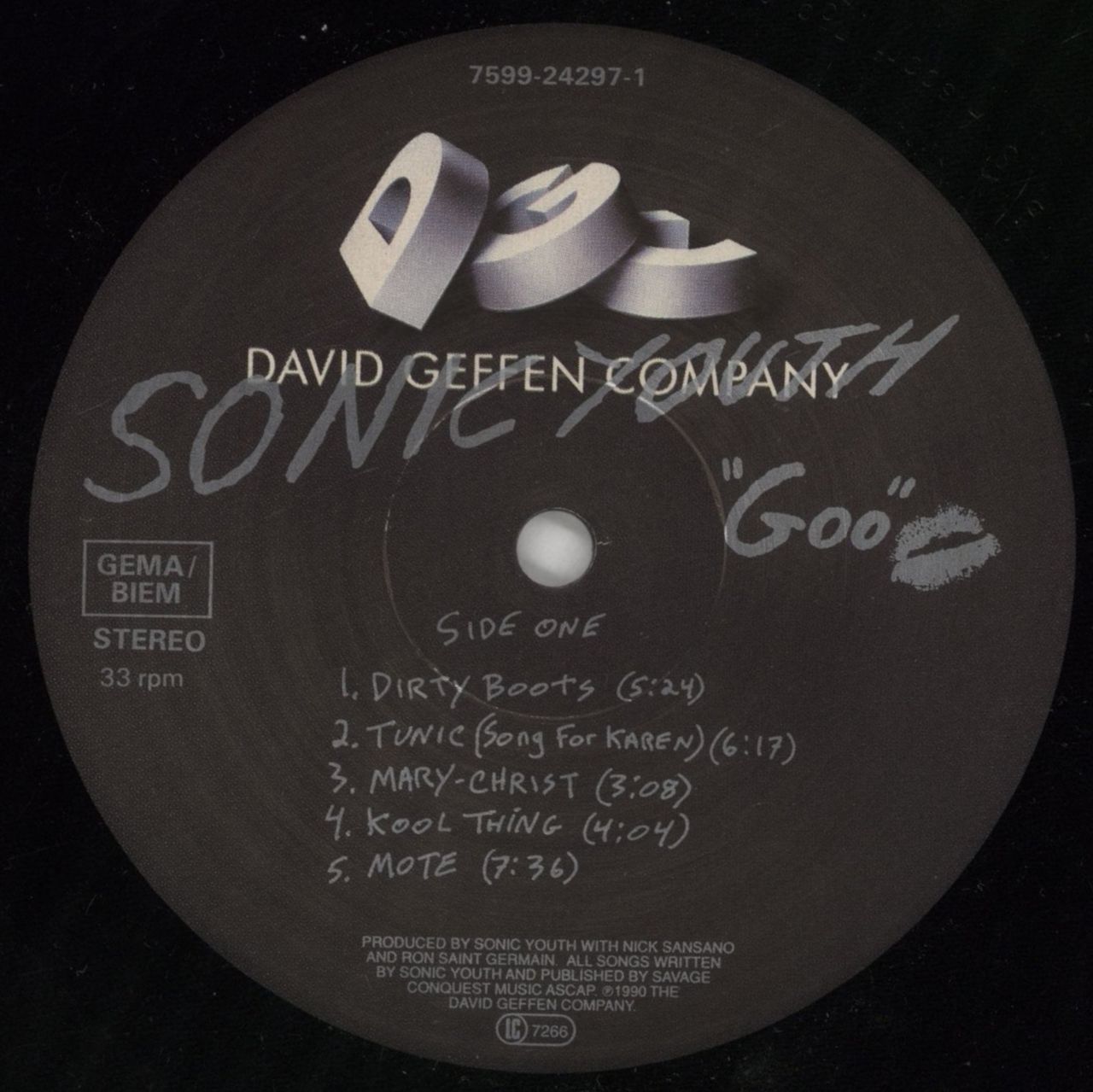 Sonic Youth Goo - 1st - EX German Vinyl LP