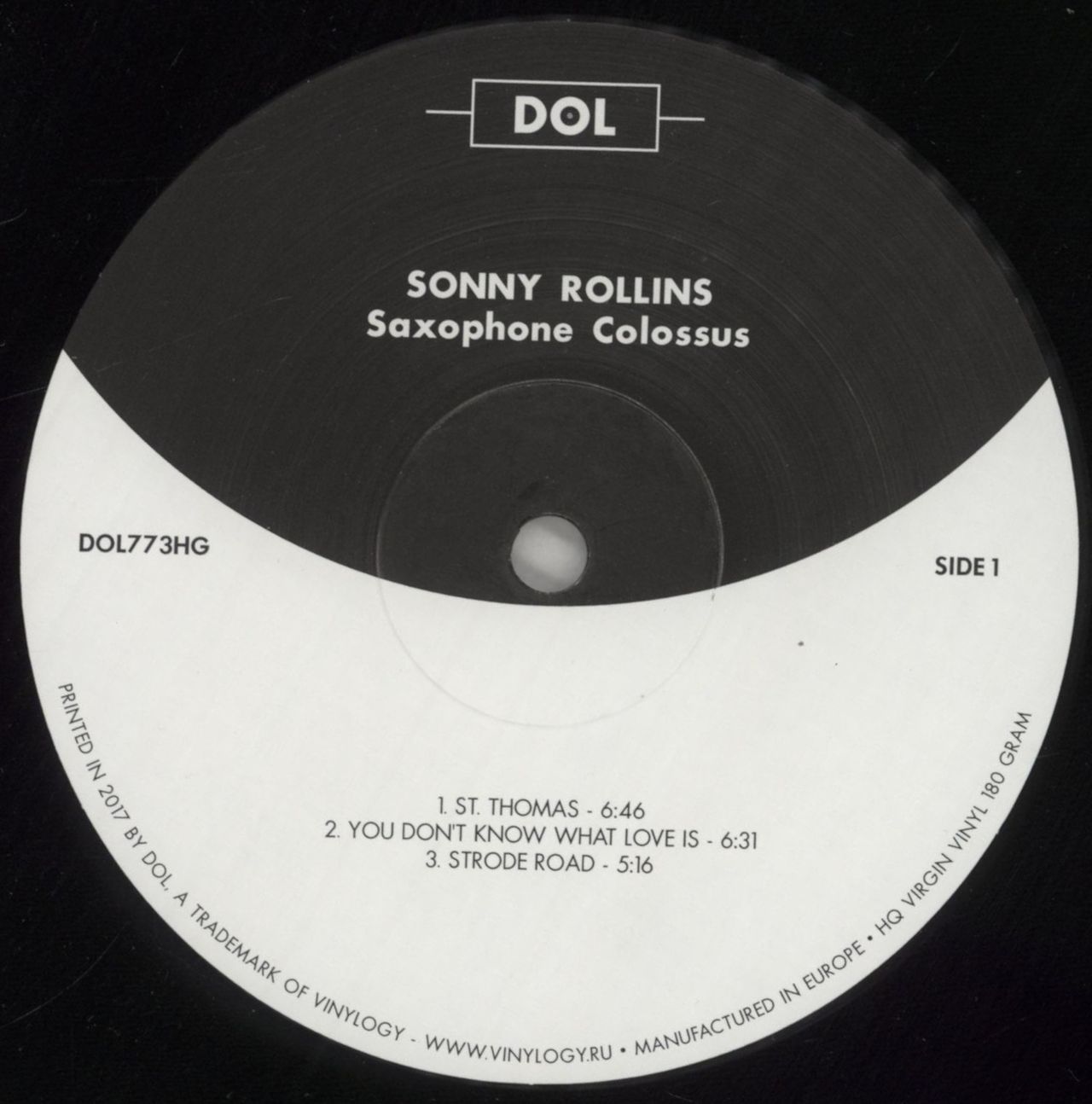 Sonny Rollins Saxophone Colossus - 180gm UK Vinyl LP