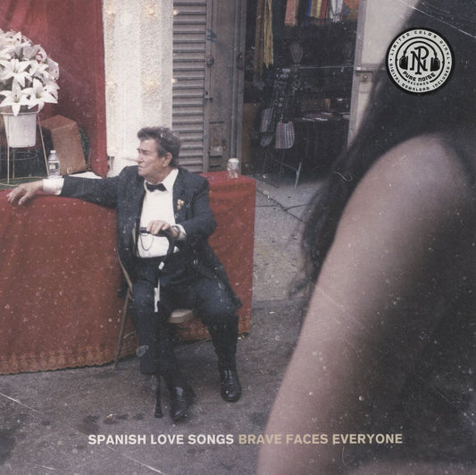 Spanish Love Songs Brave Faces Everyone - Clear With White Blob & Blood Red Splatter UK Vinyl LP