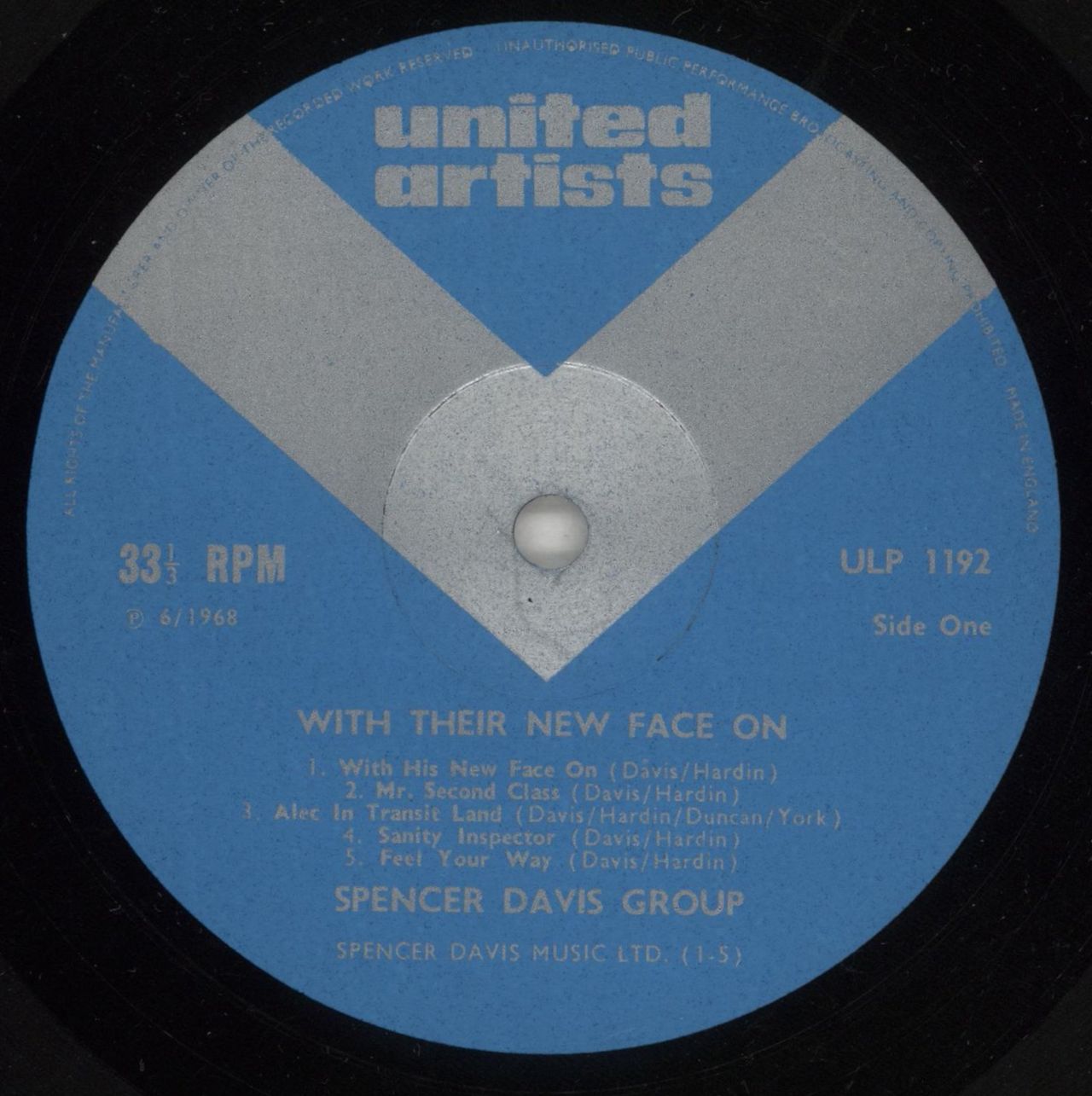 Spencer Davis Group With Their New Face On - Mono UK Promo Vinyl LP
