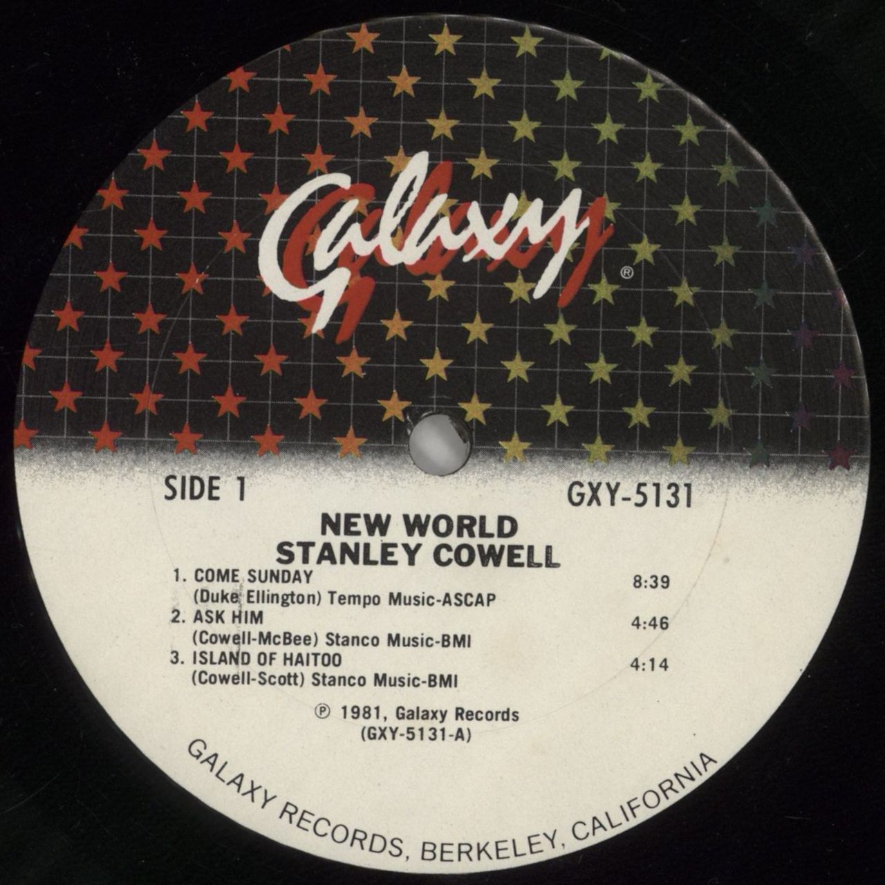 Stanley Cowell New World US Vinyl LP