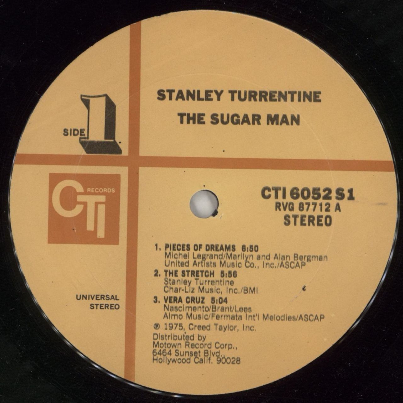 Stanley Turrentine The Sugar Man UK Vinyl LP