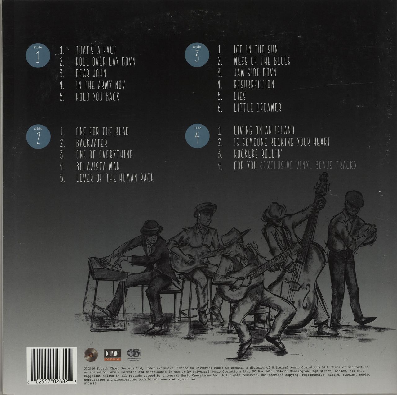 Status Quo Aquostic II : That's A Fact! UK 2-LP vinyl set