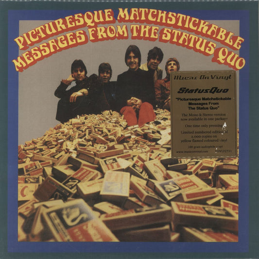 Status Quo Picturesque Matchstickable - 180 Gram Yellow Flamed Vinyl UK 2-LP vinyl set