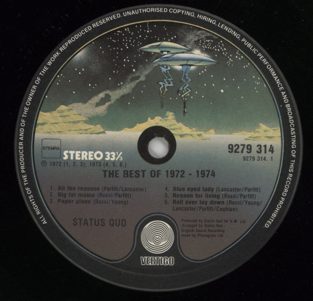 Status Quo The Best Of 1972-1974 - Shrink Dutch Vinyl LP