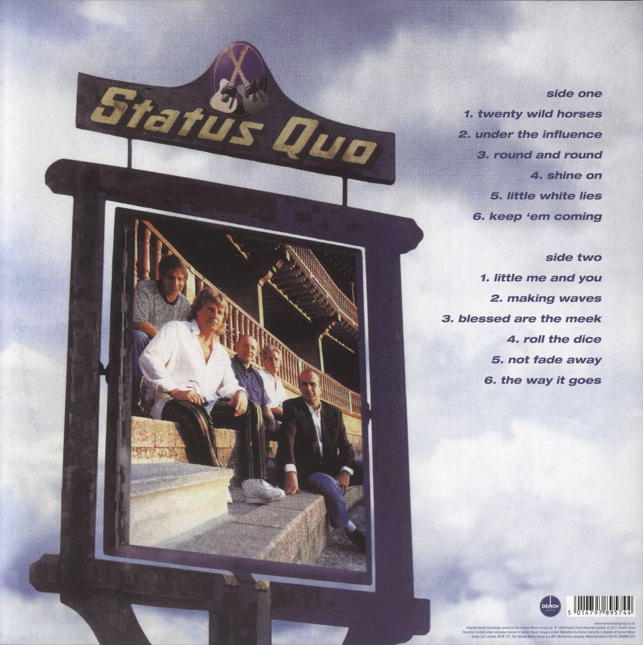 Status Quo Under The Influence - Blue vinyl UK Vinyl LP