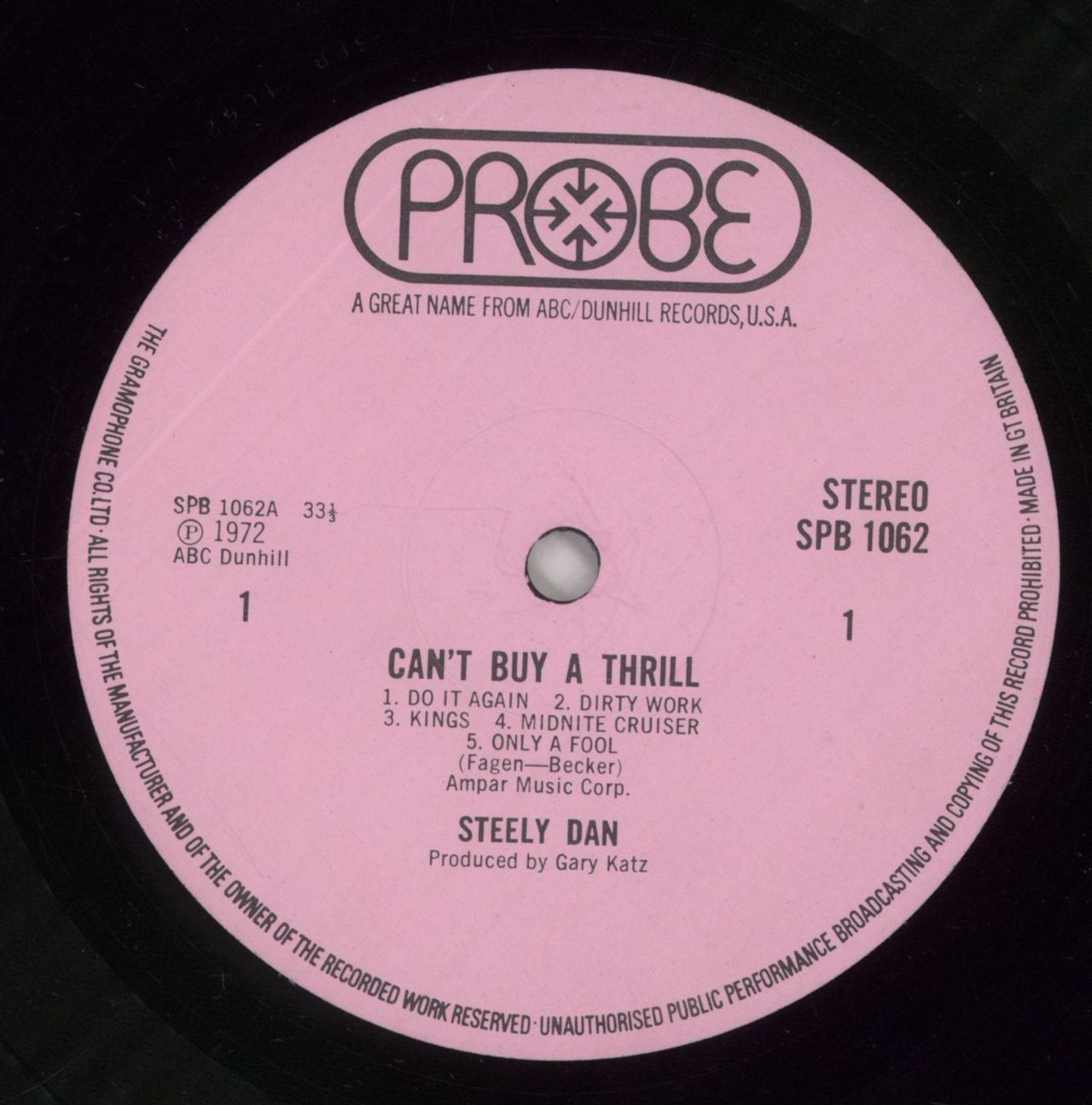Steely Dan Can't Buy A Thrill - 1st - VG UK Vinyl LP