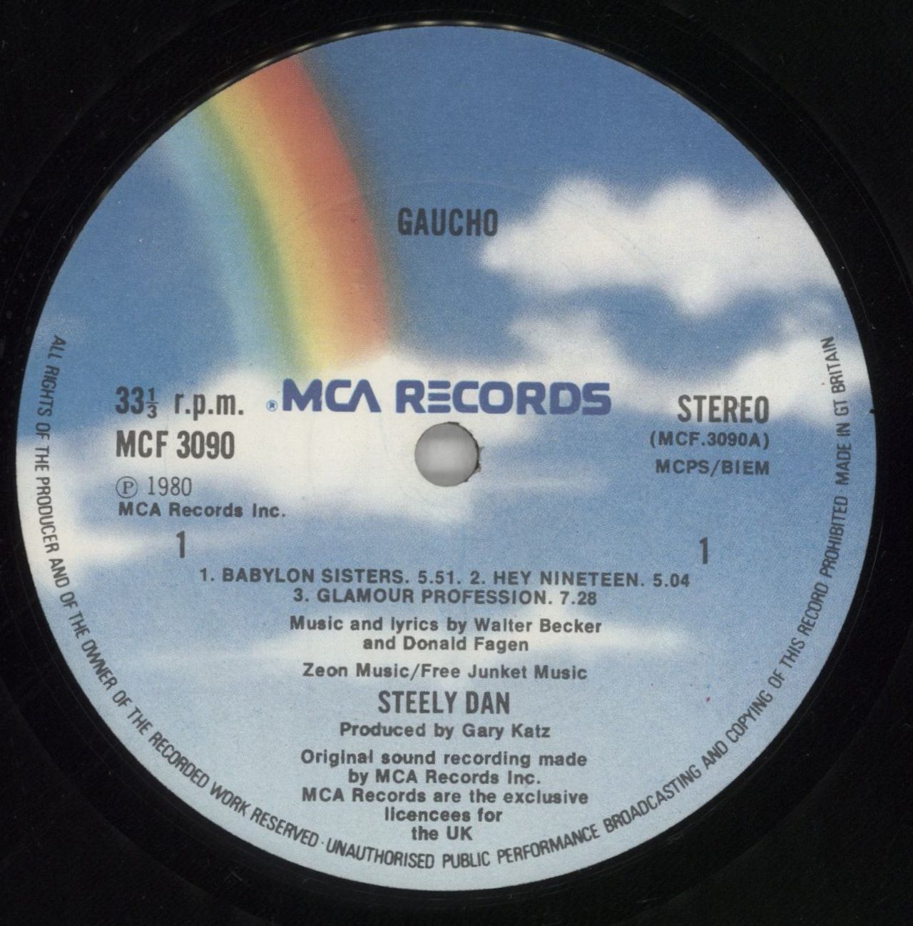 Steely Dan Gaucho + Inner - VG UK Vinyl LP