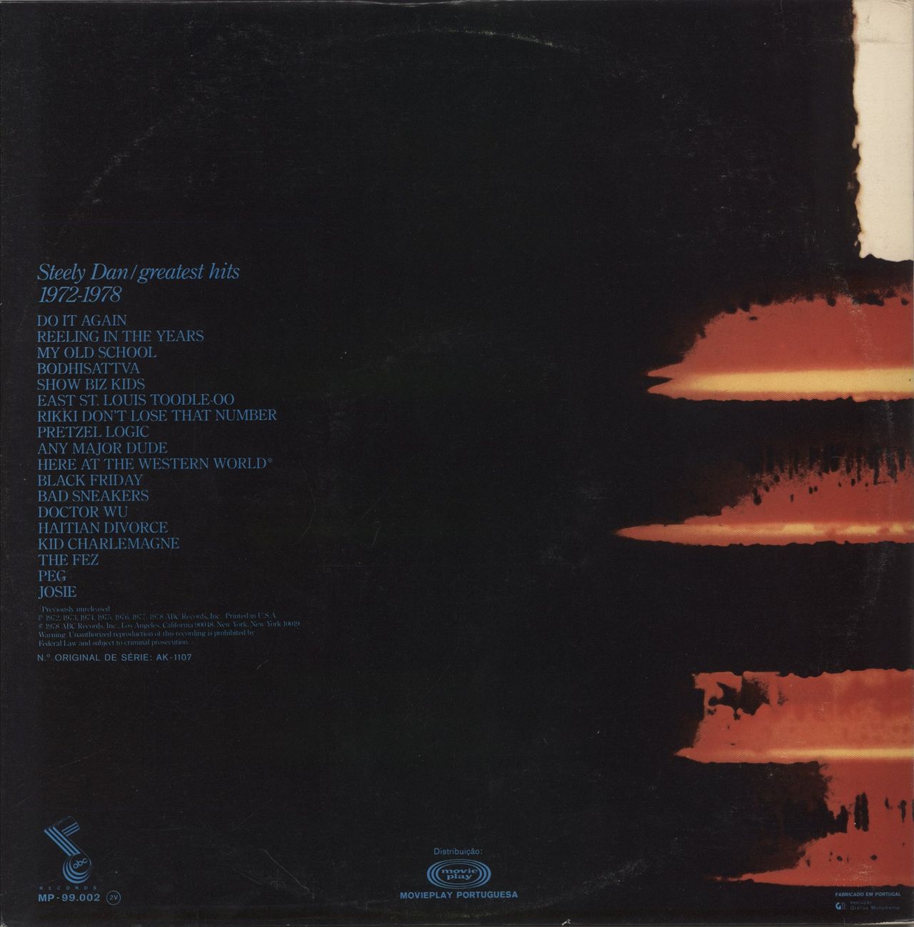 Steely Dan Greatest Hits 1972-1978 Portugese 2-LP vinyl set