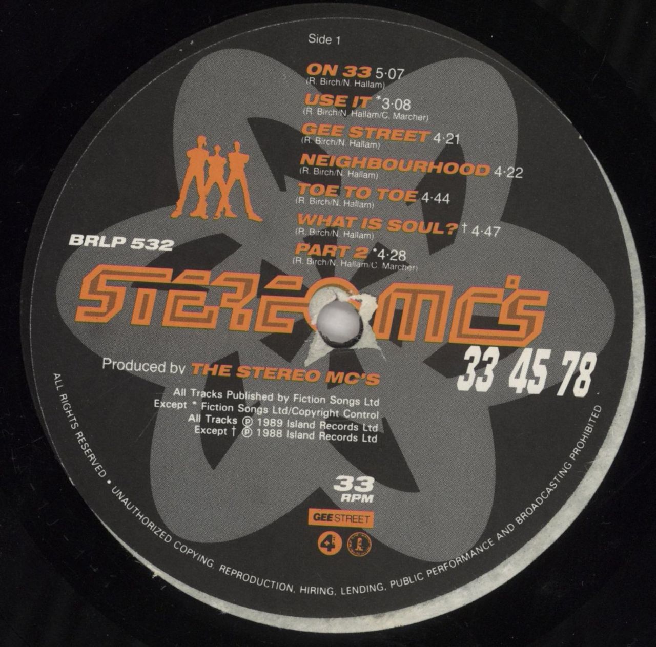 Stereo MCs 33 45 78 - Thirty Three Forty Five Seventy Eight UK Vinyl LP