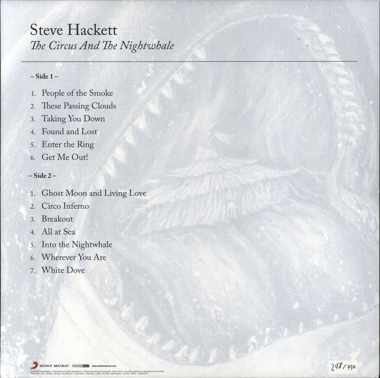 Steve Hackett The Circus And The Nightwhale - Splatter 180 Gram - Signed UK Vinyl LP