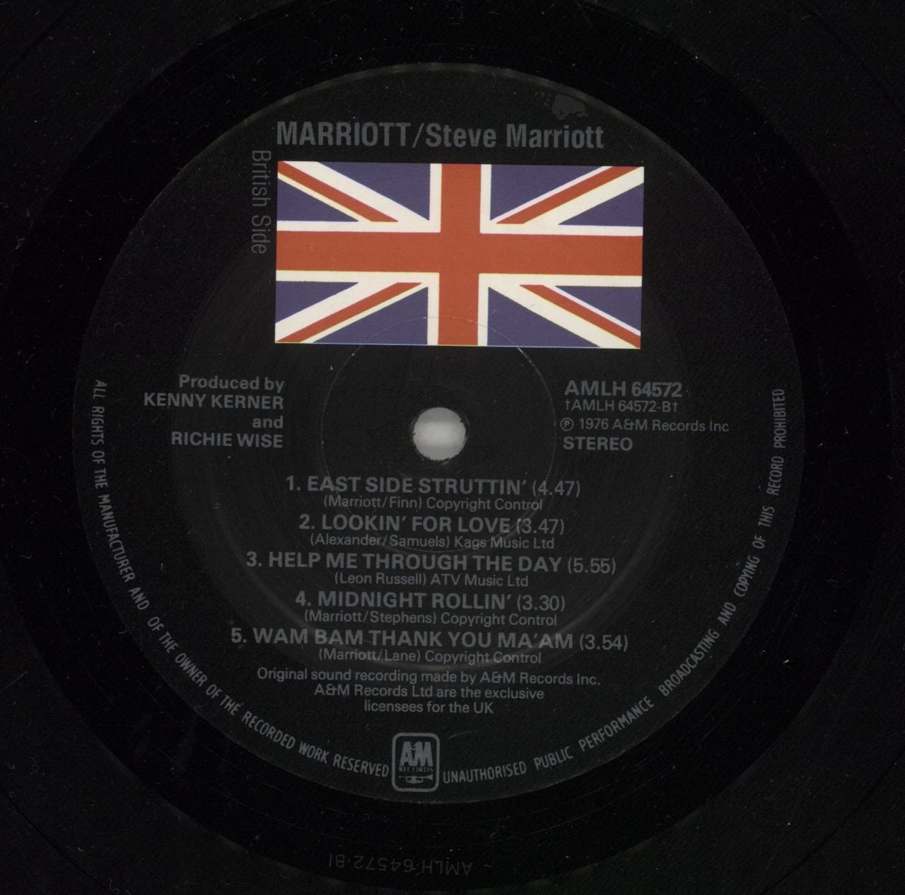 Steve Marriott Marriott UK Vinyl LP