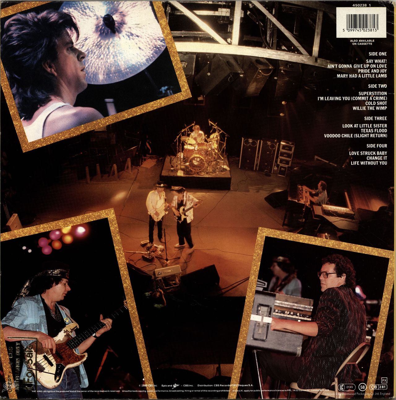 Stevie Ray Vaughan Live Alive - Gold Stamp UK 2-LP vinyl set