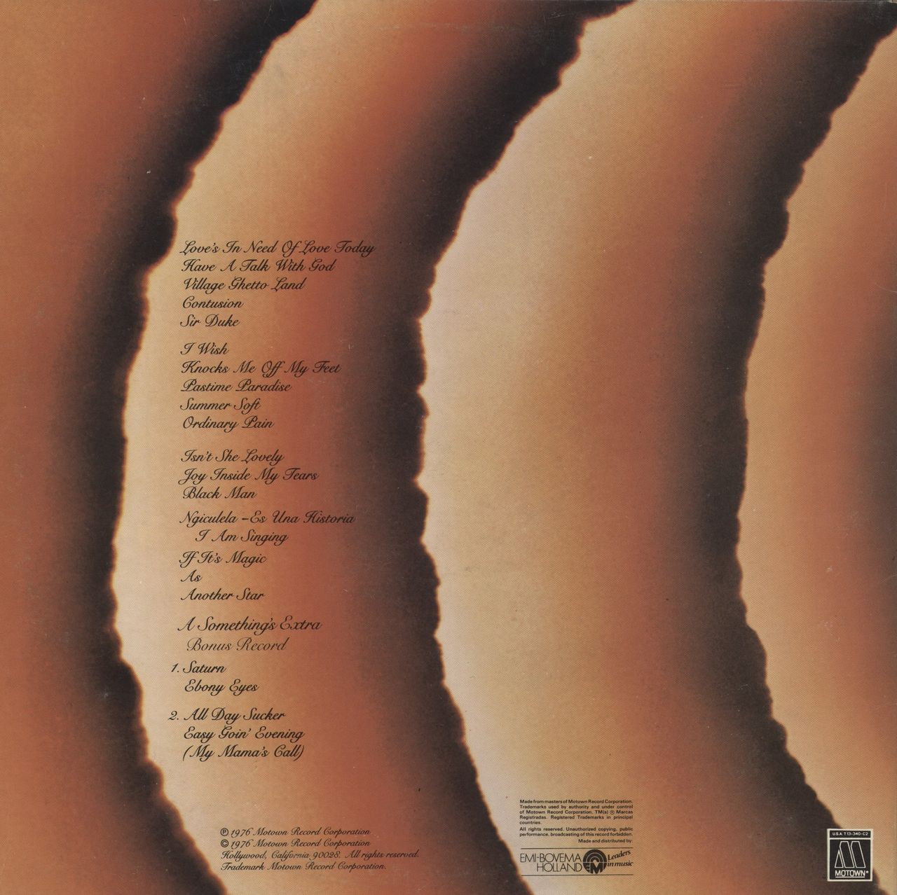 Stevie Wonder Songs In The Key Of Life - Yellow Vinyl Dutch 2-LP vinyl set