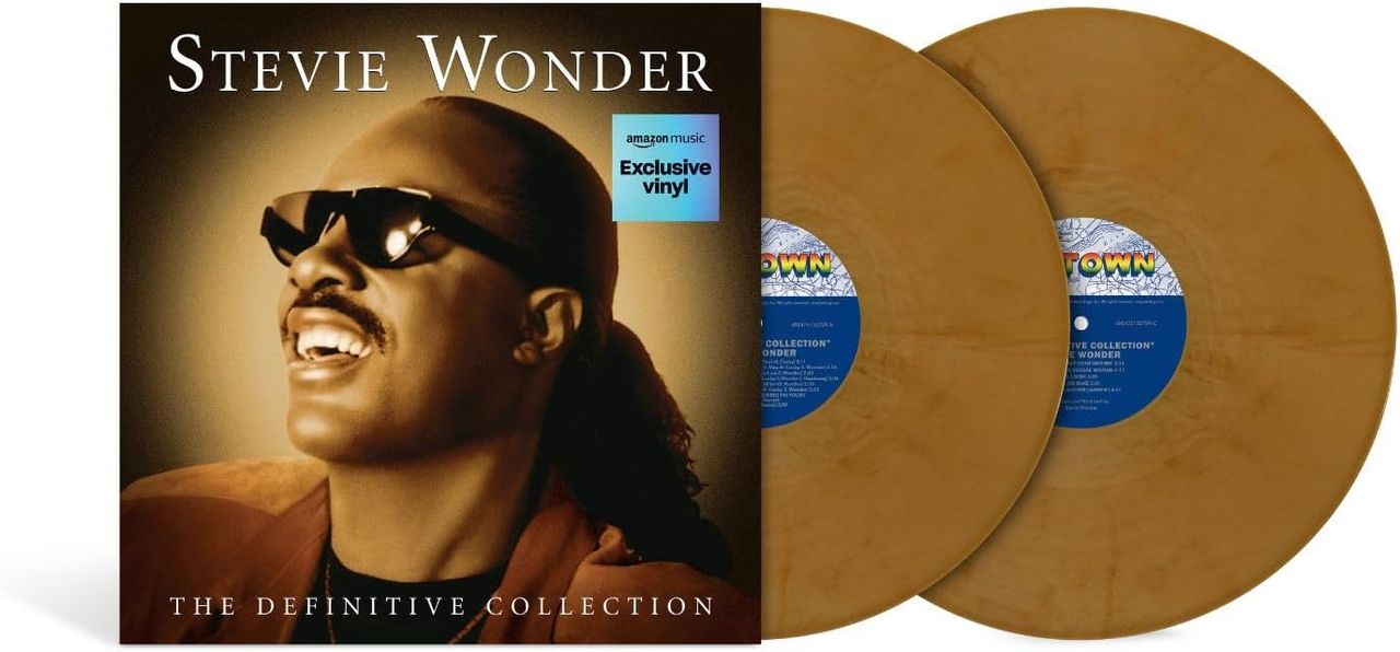 Stevie Wonder The Definitive Collection - Gold Marbled Vinyl - Sealed UK 2-LP vinyl set