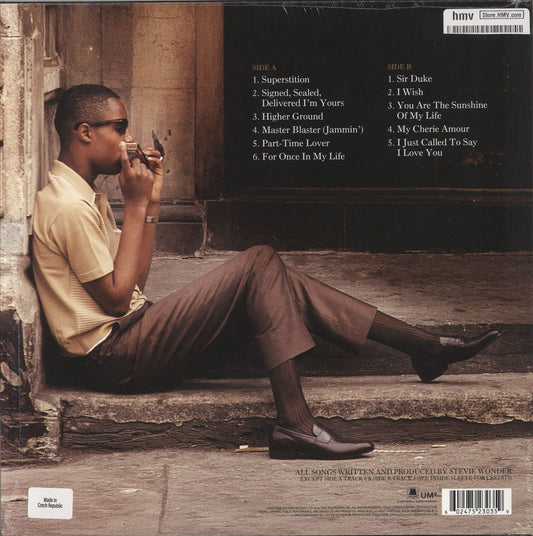 Stevie Wonder The Definitive Collection - Orange Vinyl + Braille embossed Sleeve UK Vinyl LP