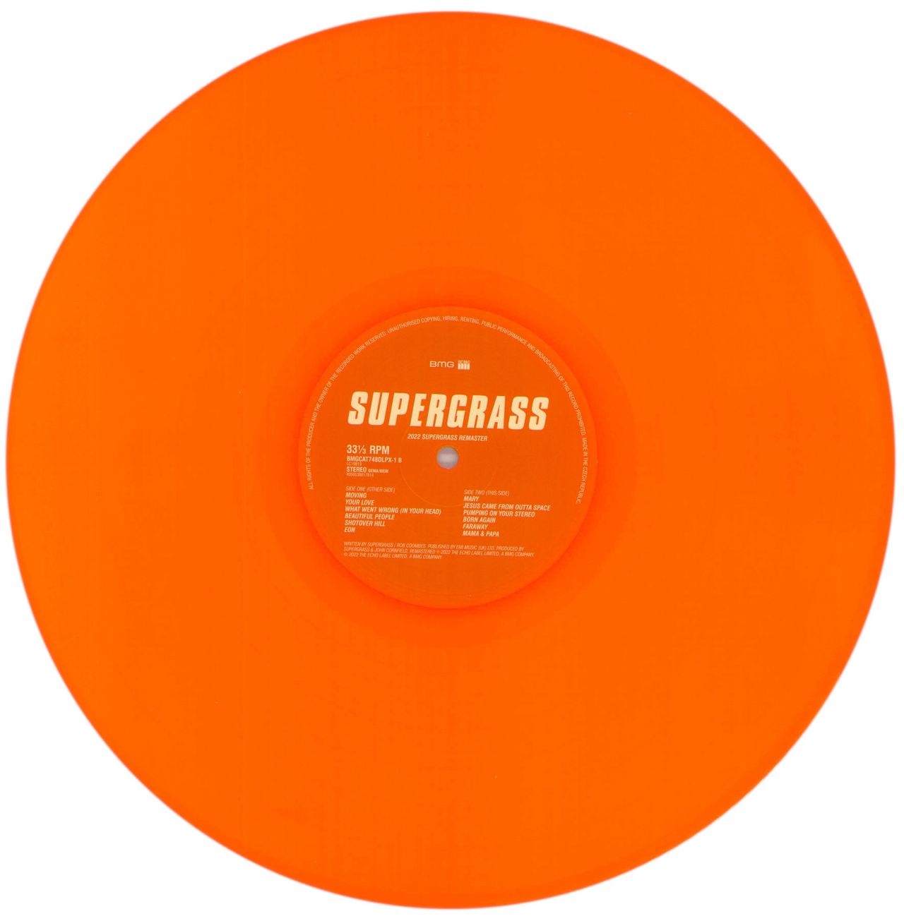 Supergrass Supergrass: Remastered - Orange Vinyl UK Vinyl LP