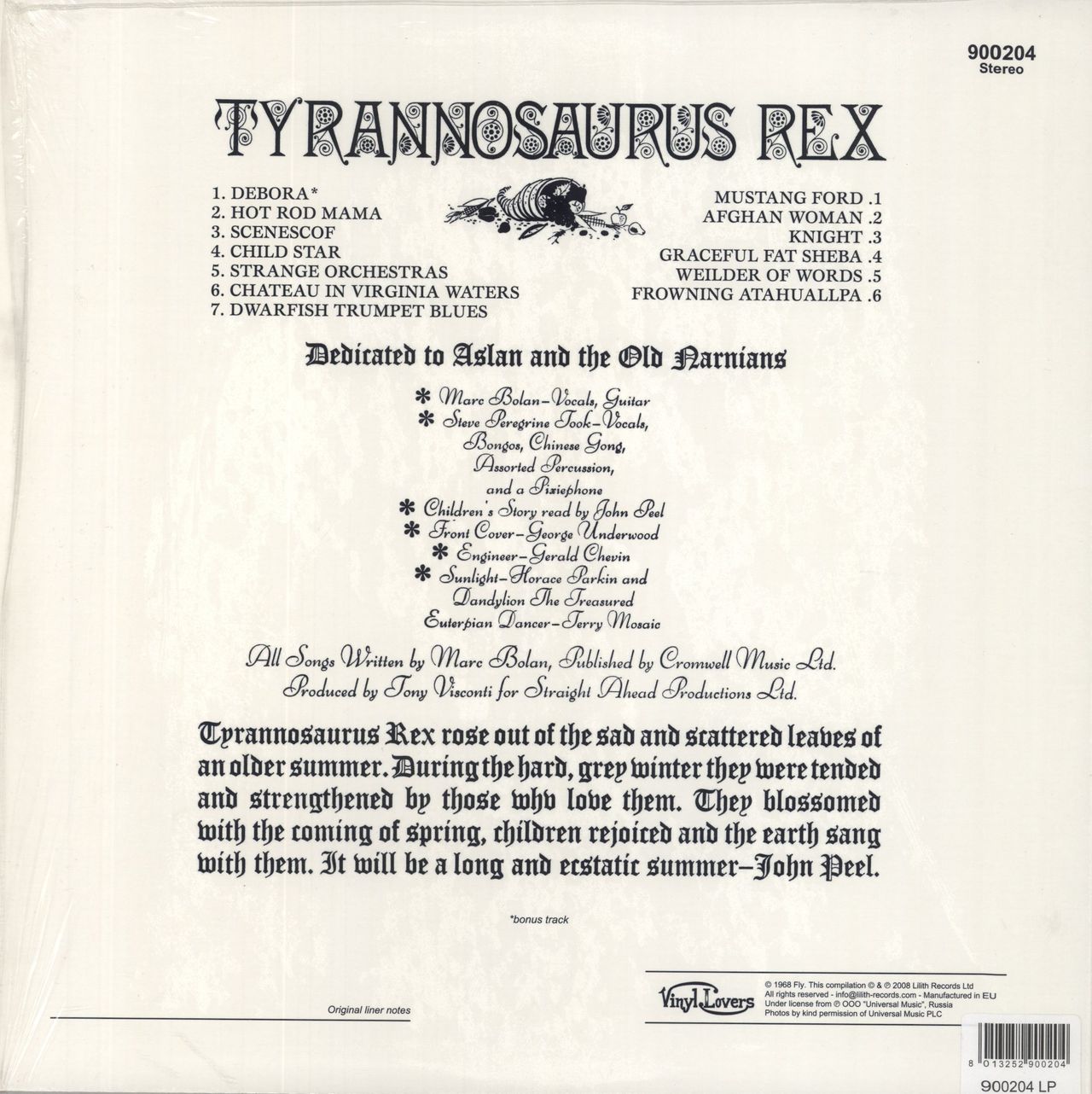 T-Rex / Tyrannosaurus Rex My People Were Fair - 180gm Vinyl Russian Vinyl LP