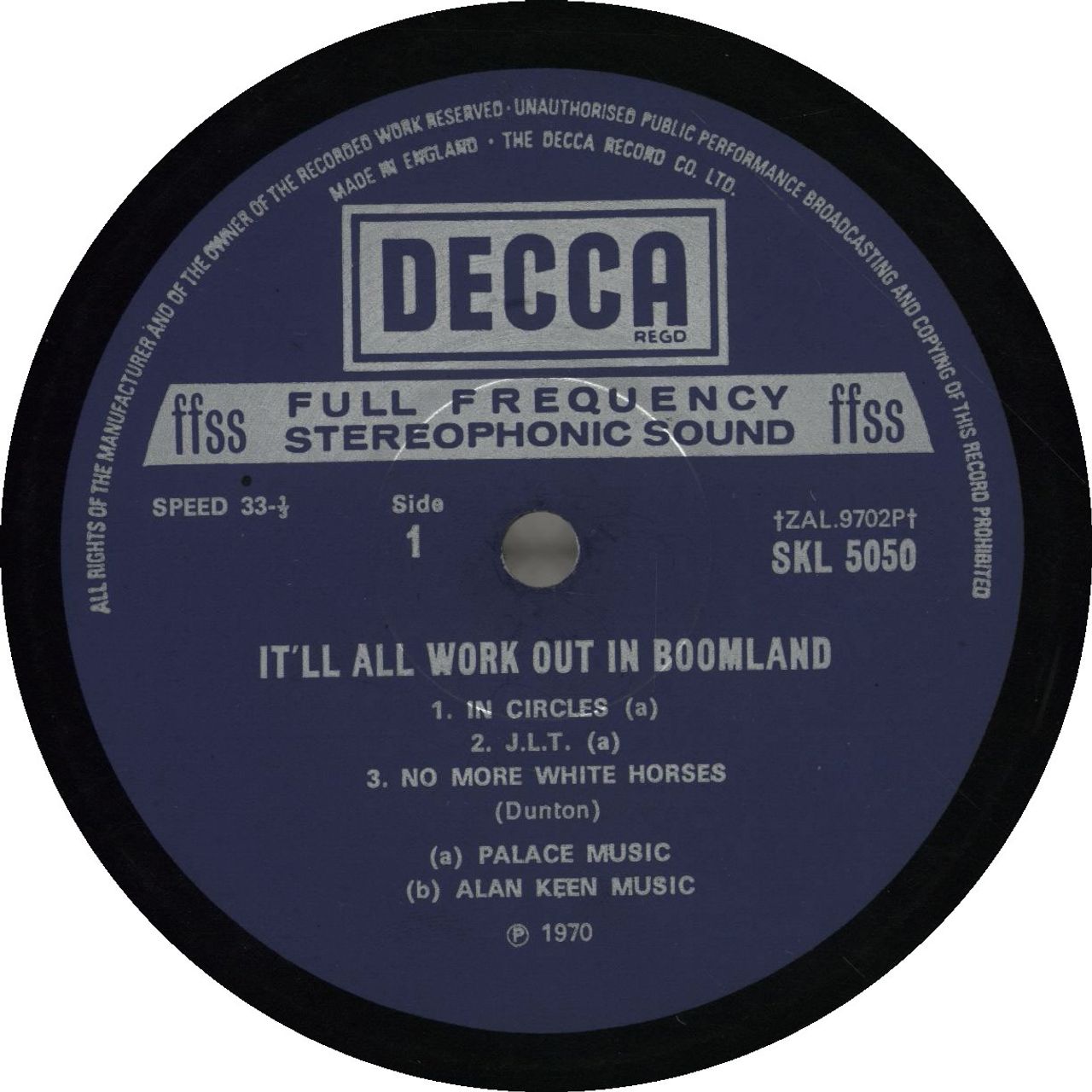 T2 It'll All Work Out In Boomland - 1st - EX UK Vinyl LP