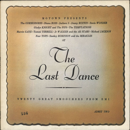 Tamla Motown The Last Dance - Orange Sleeve UK Vinyl LP