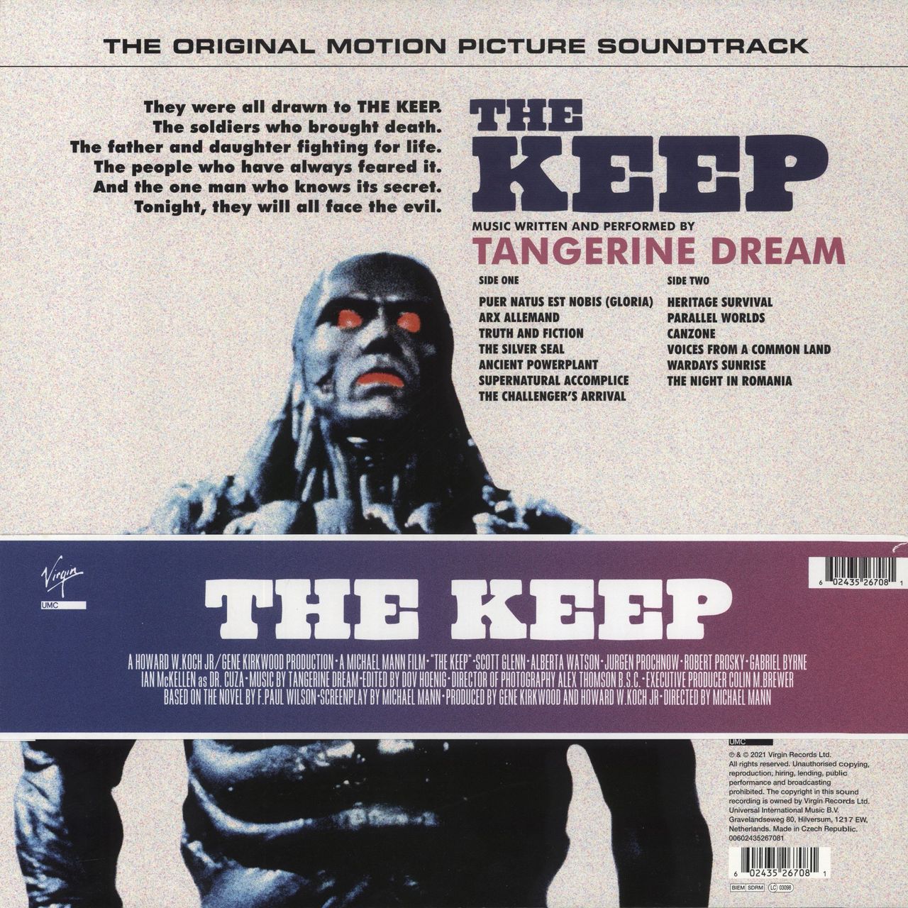 Tangerine Dream The Keep - RSD 2021 - Belly Band + Stickered UK Vinyl LP