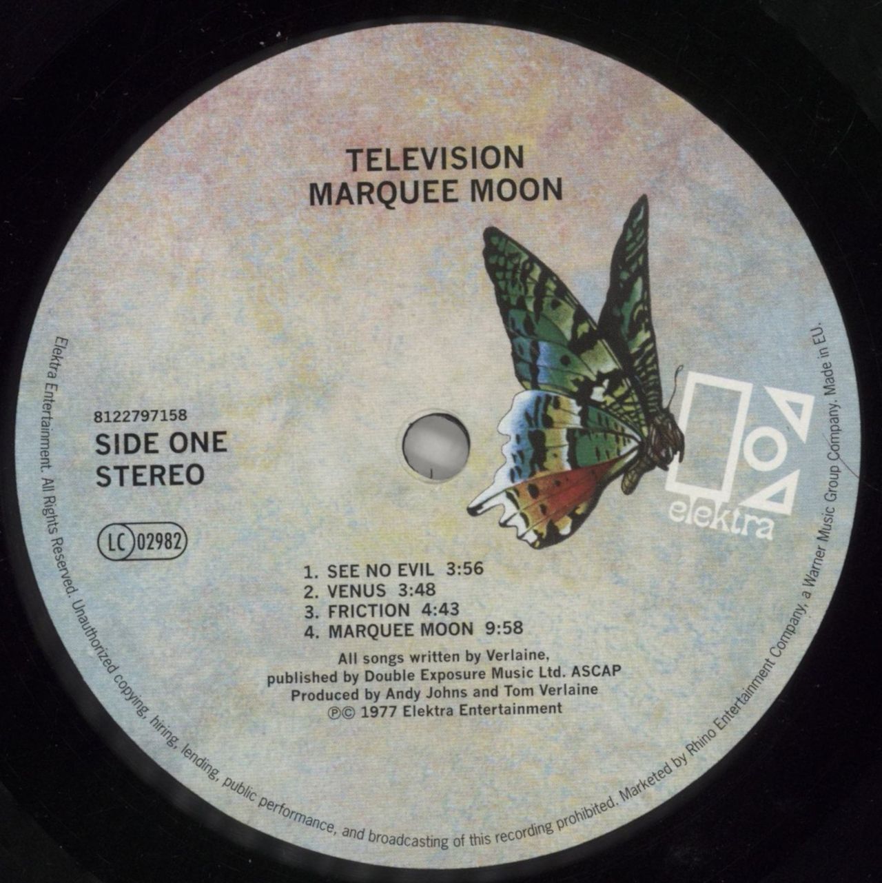 Television Marquee Moon - 180gram UK Vinyl LP