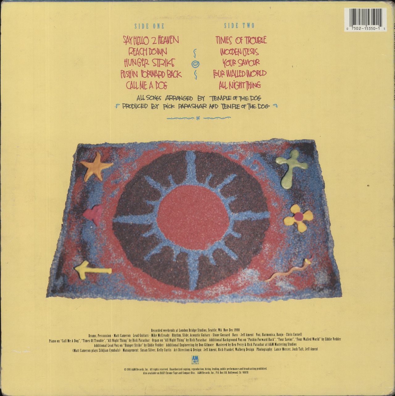 Temple of the Dog Temple Of The Dog - 1st - VG US Vinyl LP