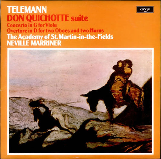 The Academy Of St. Martin-In-The-Fields Telemann: Don Quichotte Suite / Concerto In G For Viola UK Vinyl LP