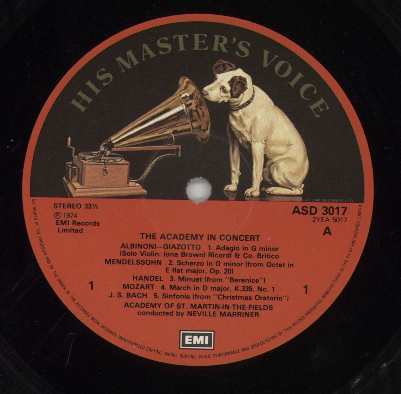 The Academy Of St. Martin-In-The-Fields The Academy In Concert UK Vinyl LP