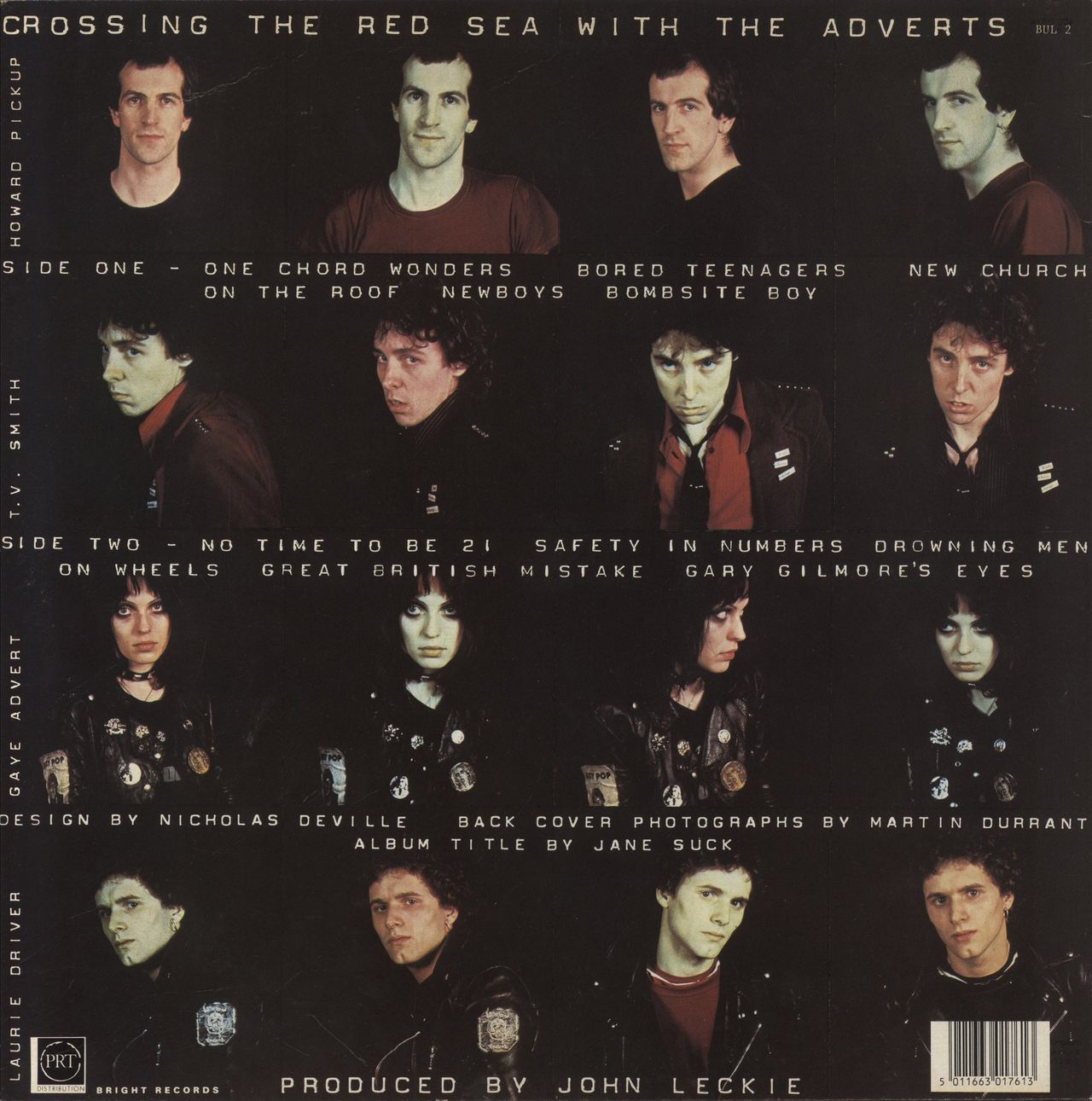 The Adverts Crossing The Red Sea With The Adverts UK Vinyl LP