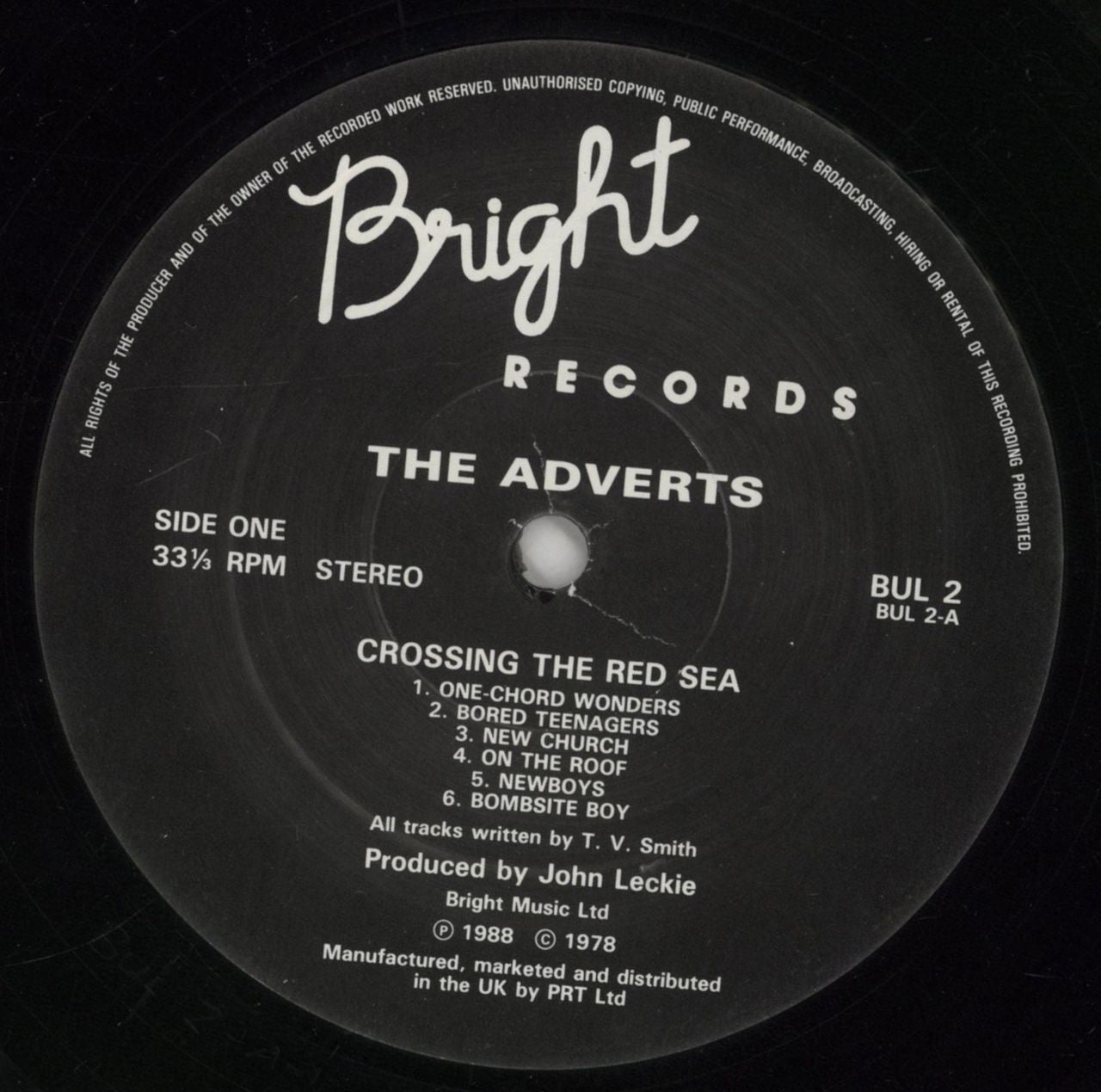 The Adverts Crossing The Red Sea With The Adverts UK Vinyl LP