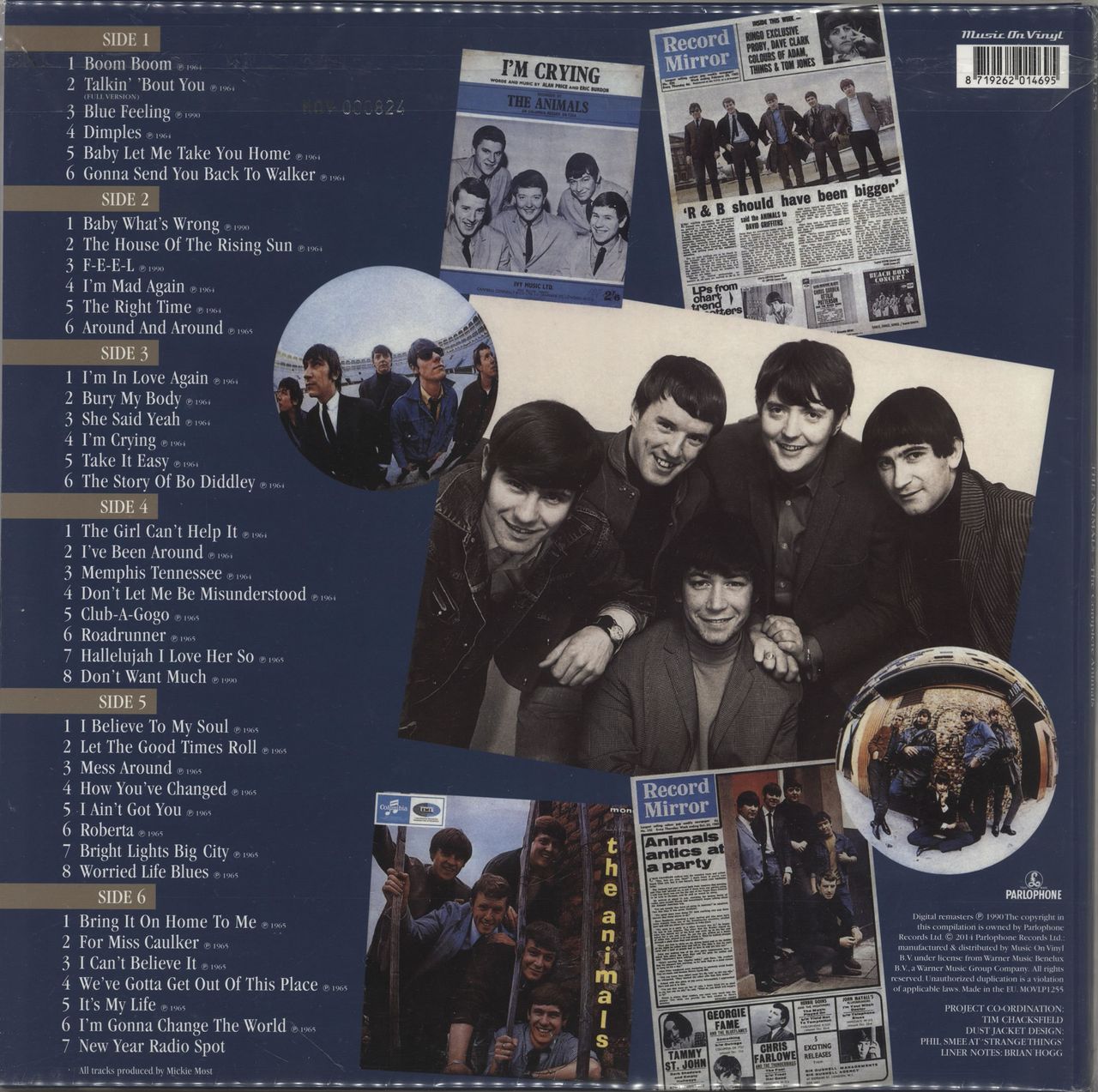 The Animals The Complete Animals - 180g Blue Vinyl UK 3-LP vinyl set
