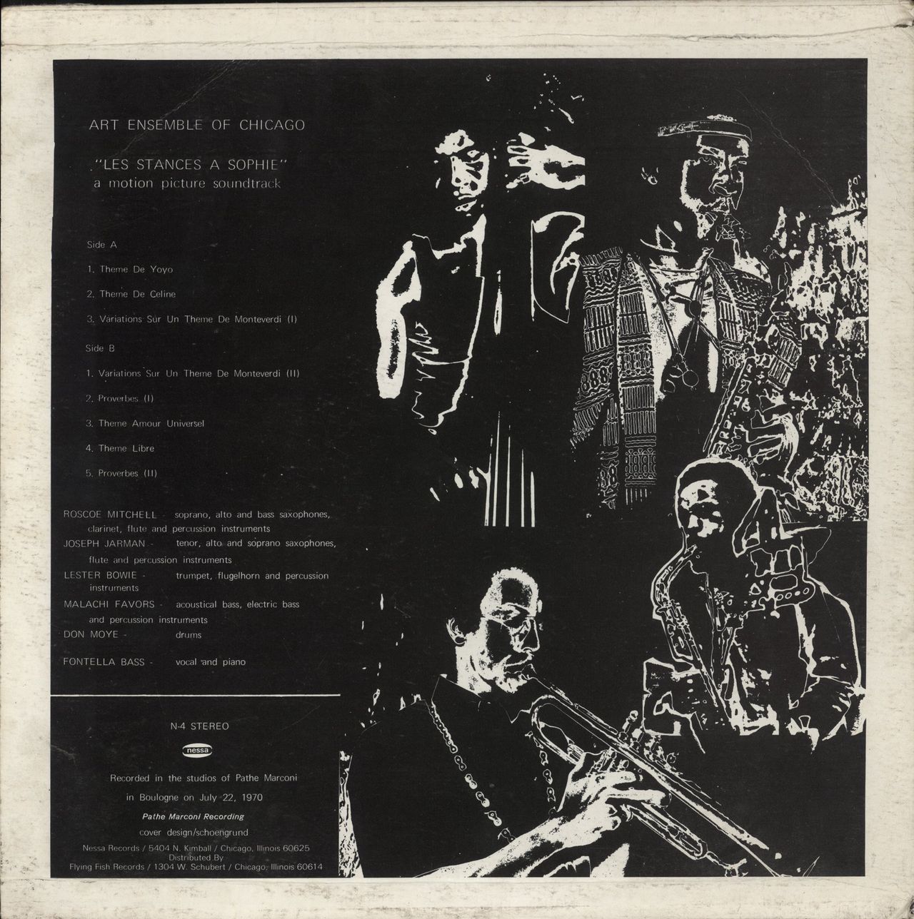 The Art Ensemble Of Chicago  Les Stances A Sophie US Vinyl LP