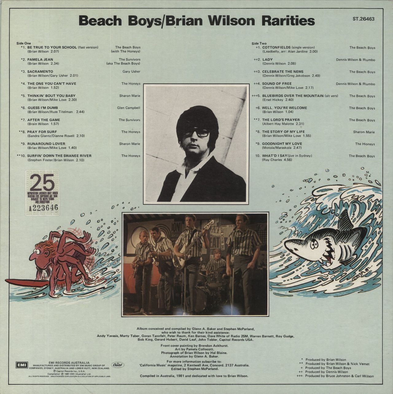 The Beach Boys Rarities Australian Vinyl LP