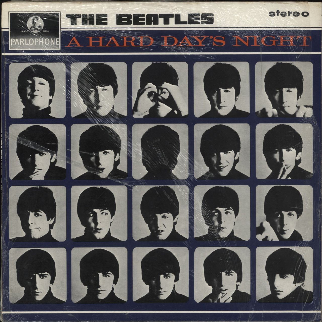 The Beatles A Hard Day's Night - All Rights - Shrink UK Vinyl LP