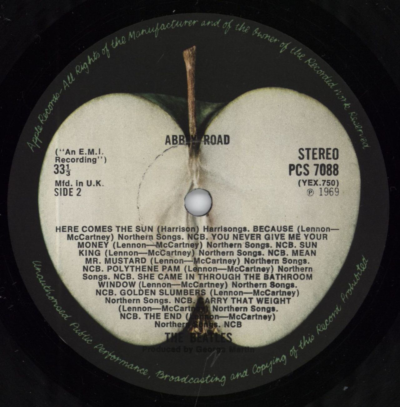 The Beatles Abbey Road - 1st UK Vinyl LP