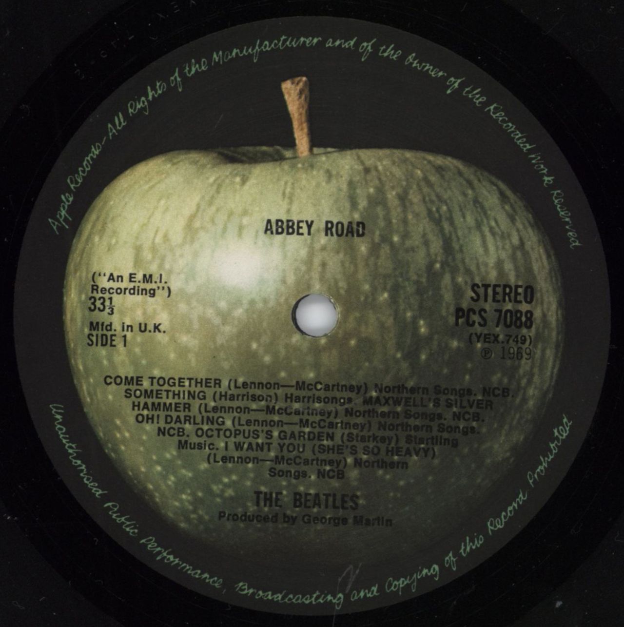 The Beatles Abbey Road - 1st UK Vinyl LP
