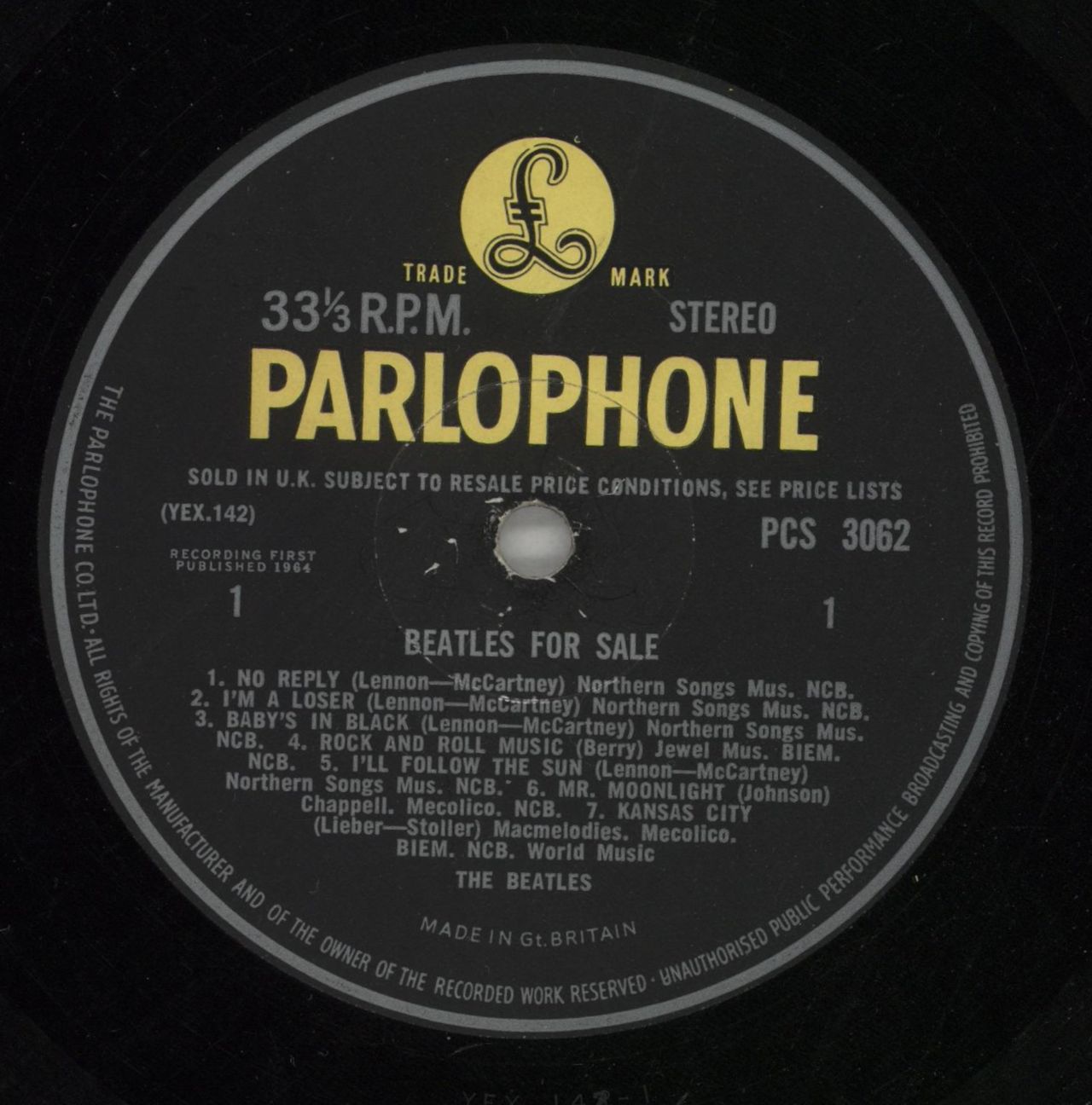 The Beatles Beatles For Sale - 1st - EX UK Vinyl LP