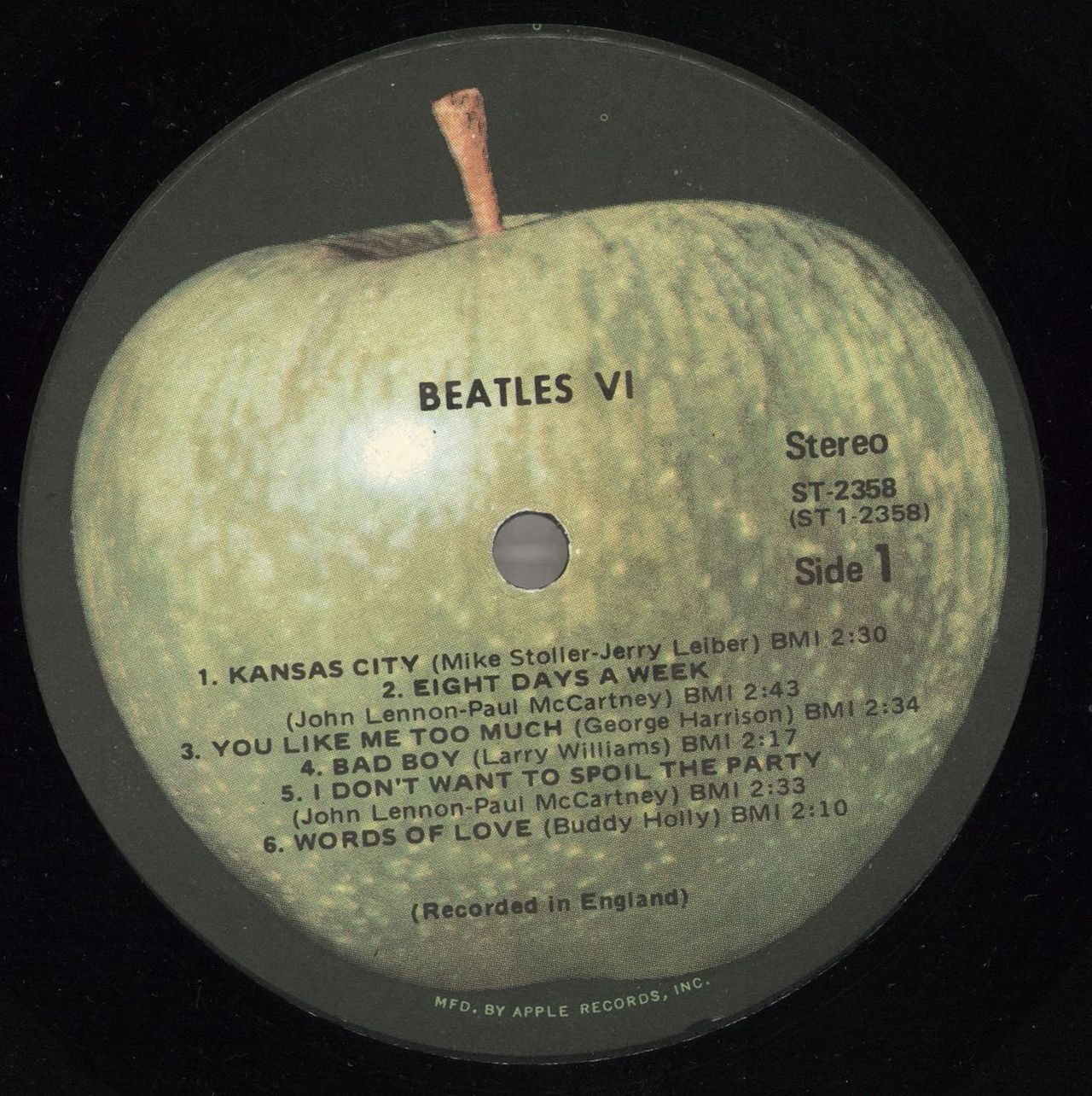 The Beatles Beatles VI - Mfd By Apple - RIAA - VG US Vinyl LP