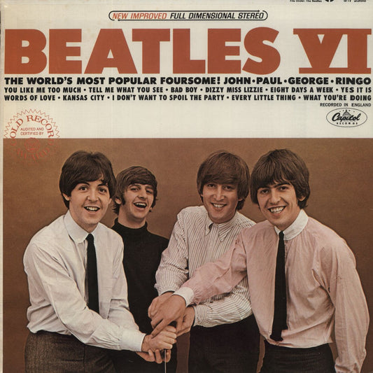 The Beatles Beatles VI - Mfd By Apple - RIAA - VG US Vinyl LP