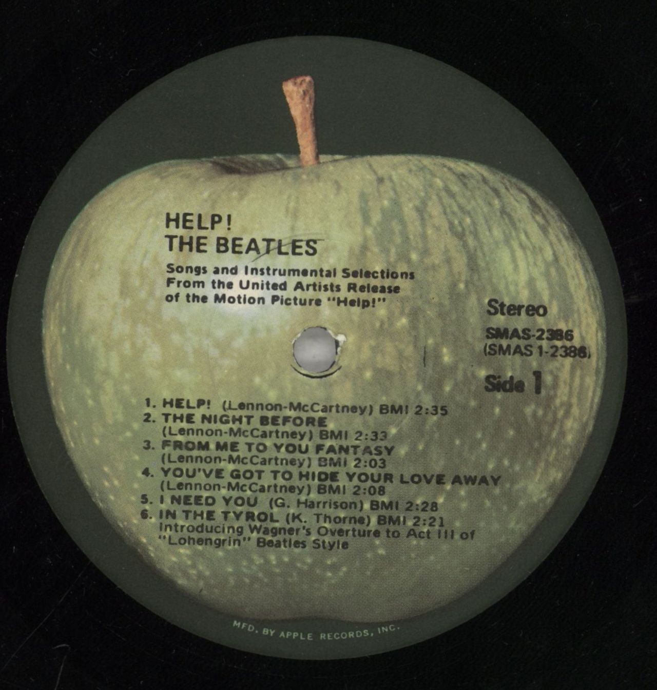 The Beatles Help! - Apple - VG US Vinyl LP