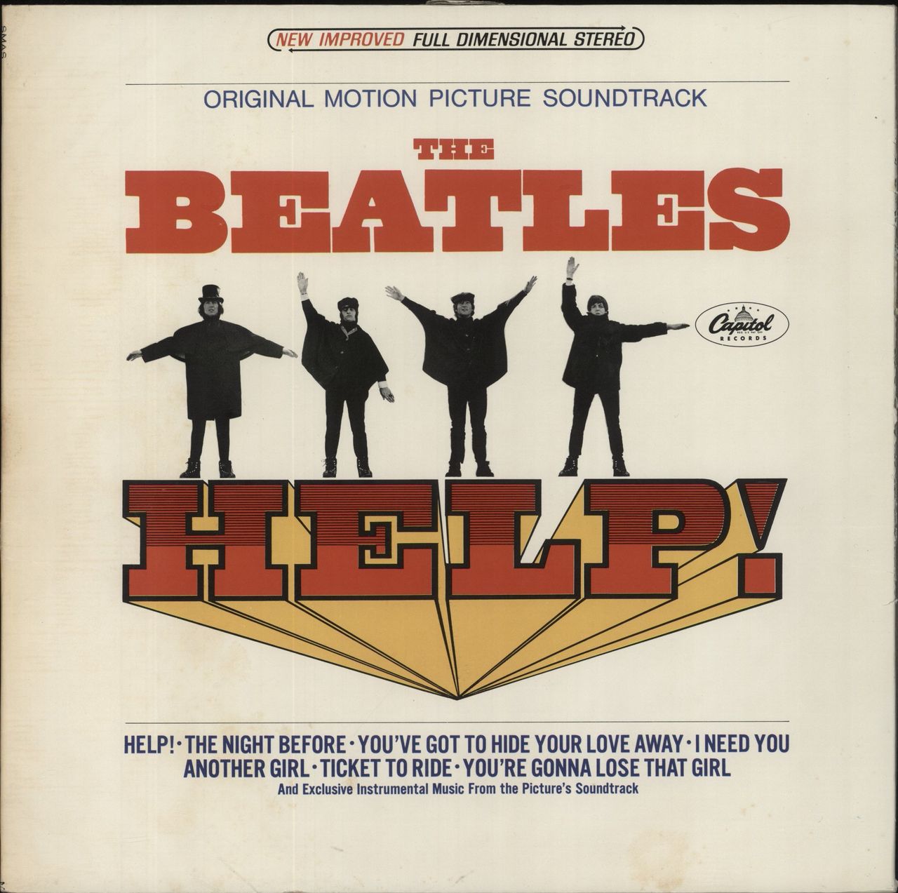 The Beatles Help! - Apple - VG US Vinyl LP