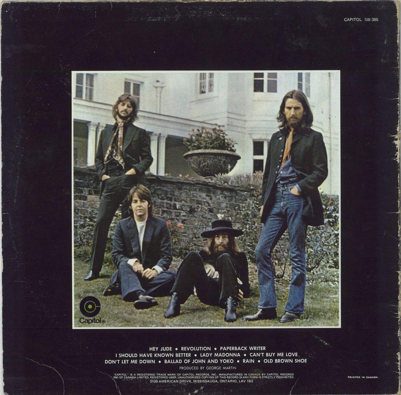 The Beatles Hey Jude - Purple Canadian Vinyl LP