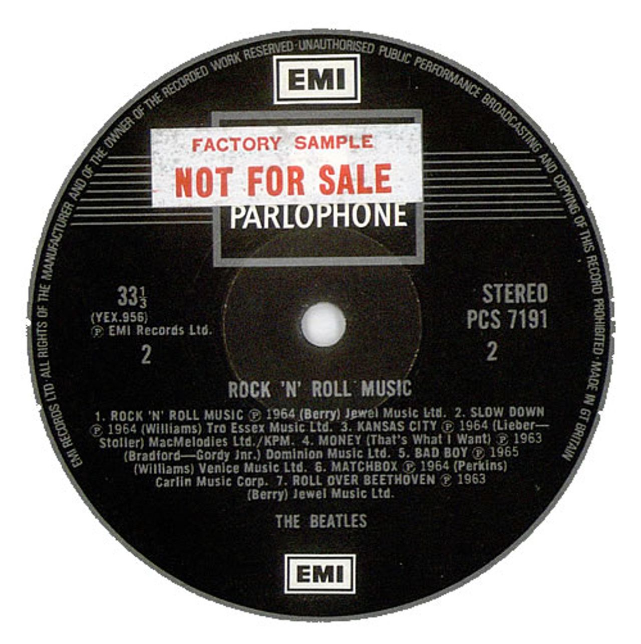 The Beatles Rock 'N' Roll Music - Factory Sample UK 2-LP vinyl set
