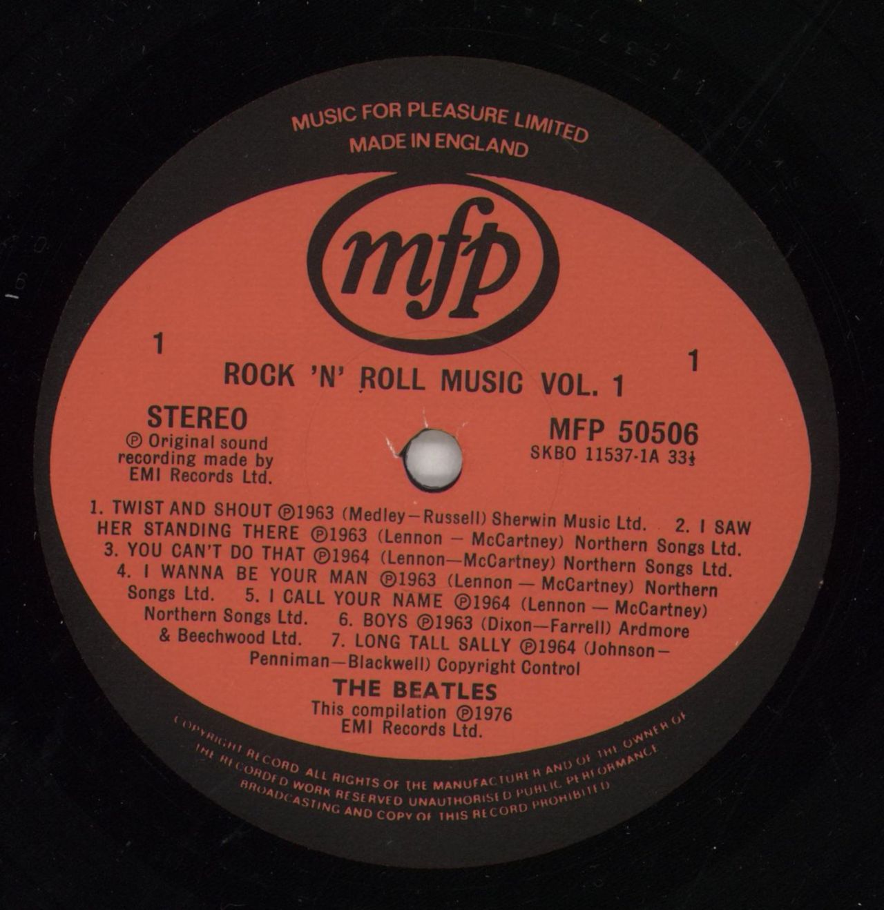 The Beatles Rock 'N' Roll Music Vol. 1 - Shrink UK Vinyl LP