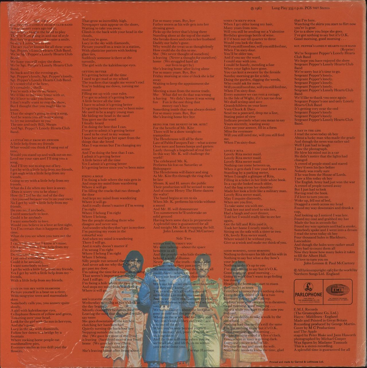 The Beatles Sgt. Pepper's Lonely Hearts Club Band - Nimbus - Shrink UK Vinyl LP